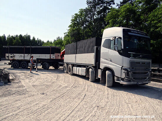 Transport szamba betonowego do Gostyń z wykorzystaniem HDS